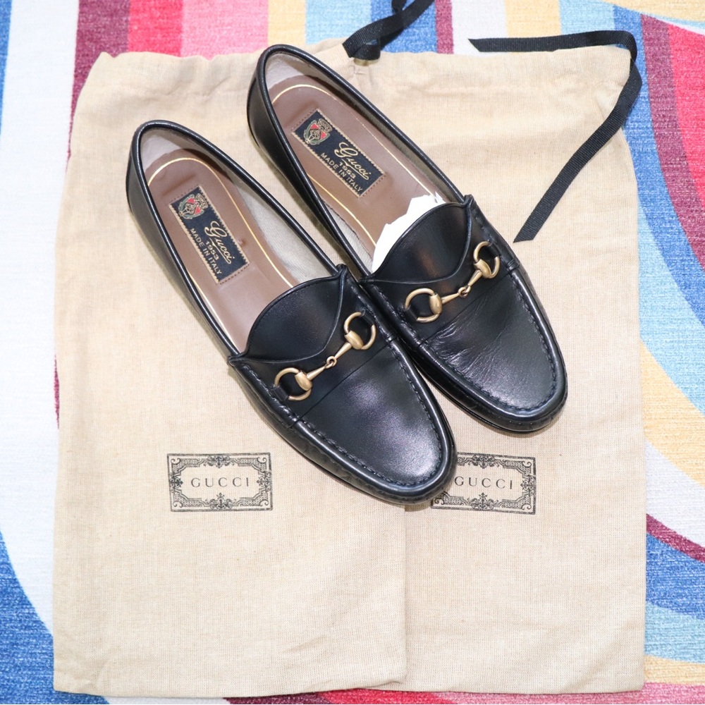 Gucci 1953 Horsebit Leather Loafers – Size 37 - Picture 2 of 6